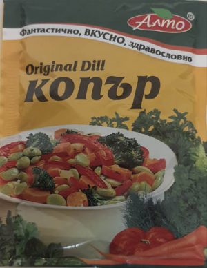 Копър на листа